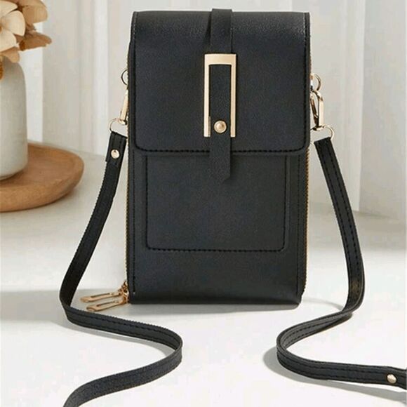 2/$30 Brand New Ladies Elegant Black Cell Phone Bag - Picture 2 of 4